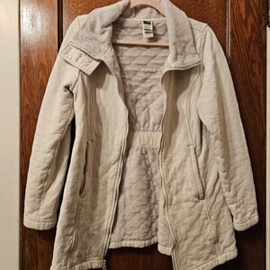 The North Face Women's Cream Quilted Puffer Jacket